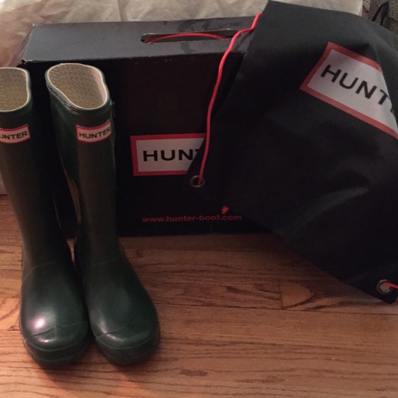 Children hunter boots size 3