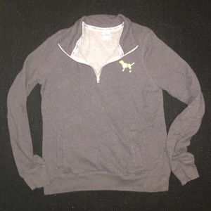 Quarter Zip Victoria's Secret Pink sweatshirt