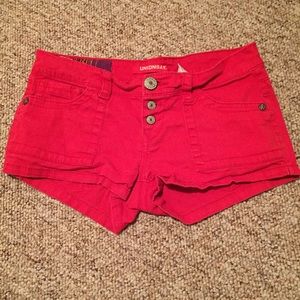 Red shorts