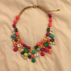 Colorful statement necklace