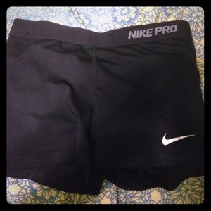 Black nike pro spandex size M