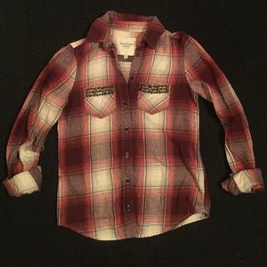 Burnt orange flannel