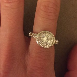 Rhinestone Engagement Ring