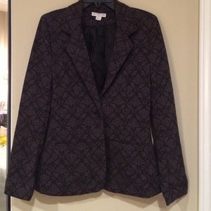 Long patterned blazer