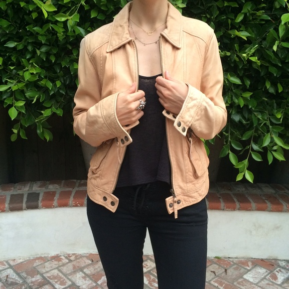 MICHAEL Michael Kors Jackets & Blazers - Michael Kors Leather Light Pink Jacket