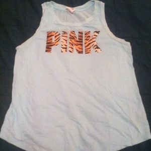 Teal Tiger Tank VS pink