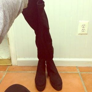 Authentic Thigh High Free People Boots WORN ONCE