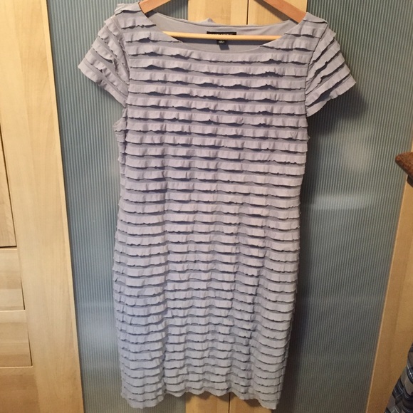 Ruffled Grey Dress