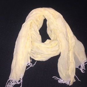 Yellow stripped scarf