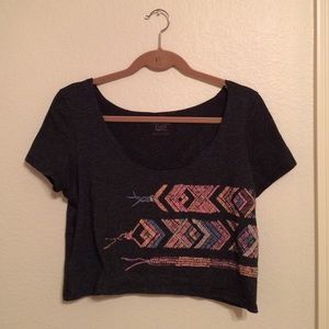 American Eagle grey crop top