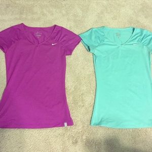 3 Women's Nike dry fit tops