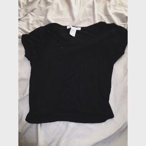 Black crop top