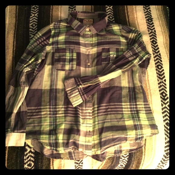 Plaid, long sleeve shirt!