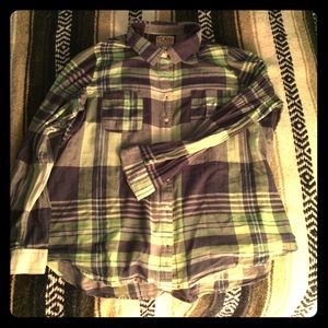 Plaid, long sleeve shirt!