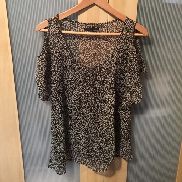 Sheer, animal print top