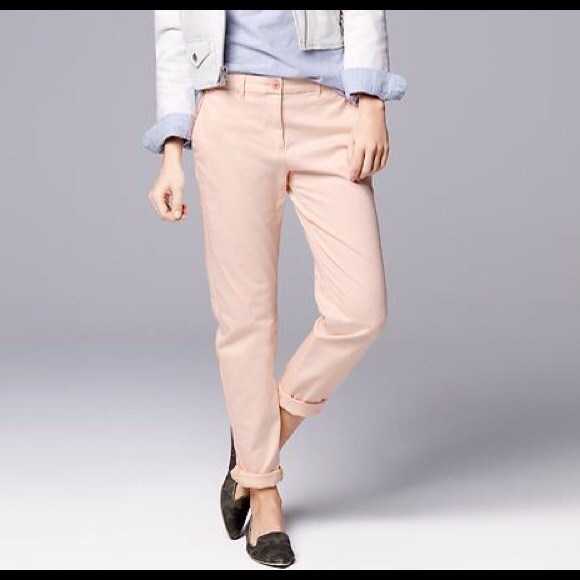 Ann Taylor Loft blush curvy pants. - Picture 2 of 4