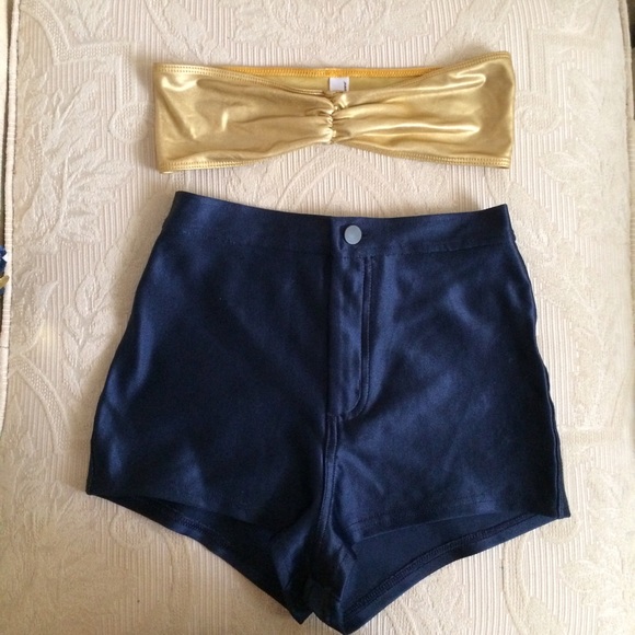 American Apparel Navy Disco Pants