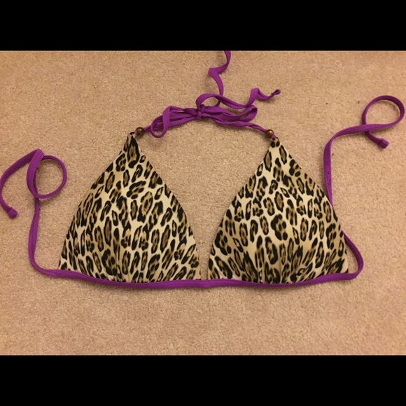 cheetah bikini top