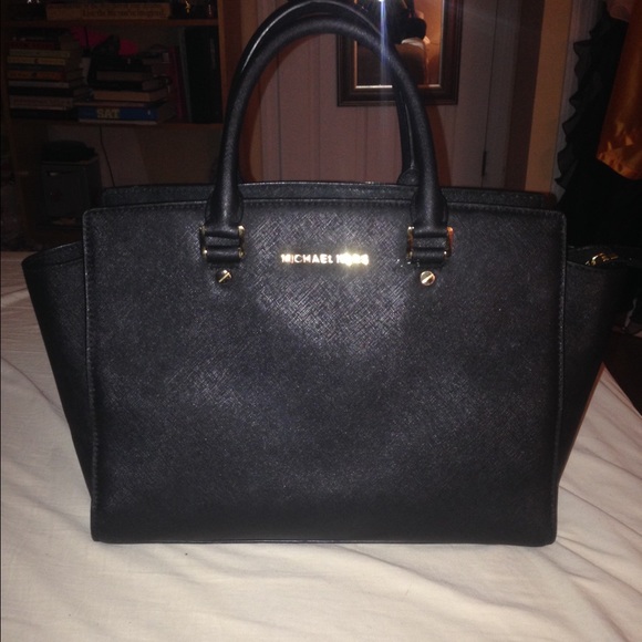 Large Black Michael Kors Selma