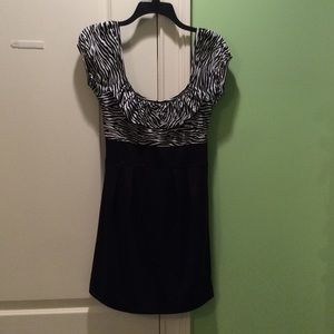Zebra print dress