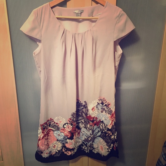 Floral print shift dress