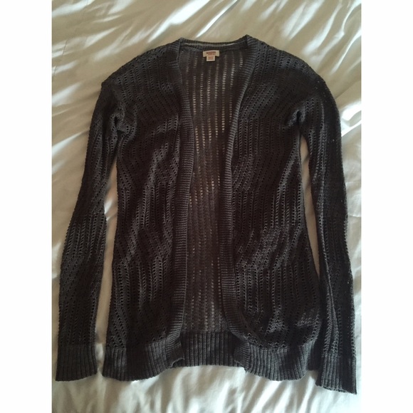 Grey Knitted Cardigan