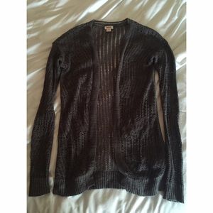 Grey Knitted Cardigan