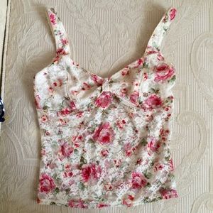 Free People Floral Lace Camisole