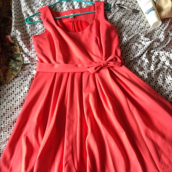 Lauren Conrad Ponte Bow Belt Dress