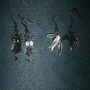 💓DONATING Owl Earrings and Dove Earrings