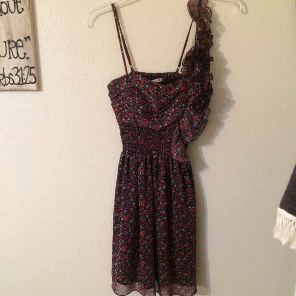 Floral print flowy dress