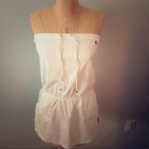 Ralph Lauren White Terry Cover Up Dress