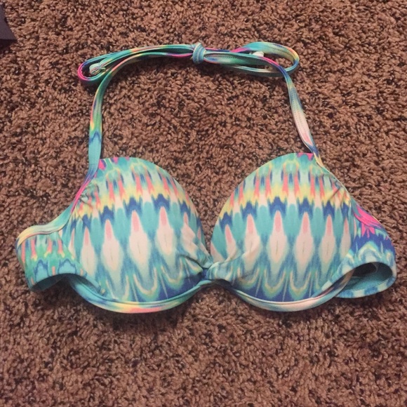 Colorful push-up bikini top