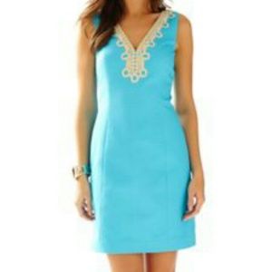 Lilly Pulitzer searulean blue Bentley shift dress