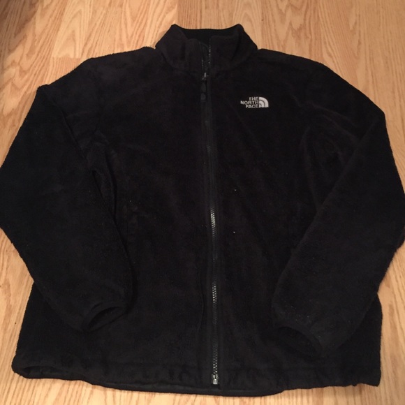 Women's fuzzy north face jacket