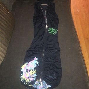Ed hardy dress can fit a medium