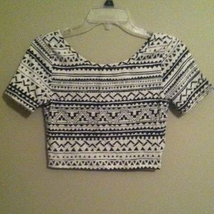 PacSun Aztec crop top