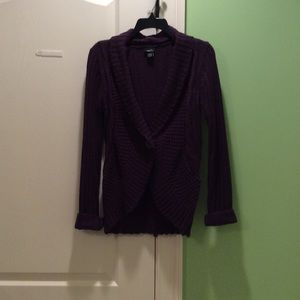 Purple, knit sweater