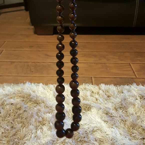 ***sold***Brown beads necklace