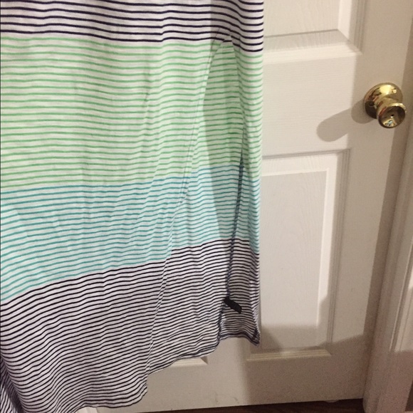 Express blue and green striped summer maxi - Picture 2 of 2