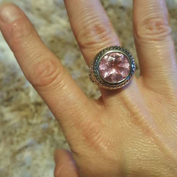 ***Sold locally ****Silver ring with pink stone