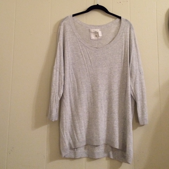 Grey Thin Knit Sweater