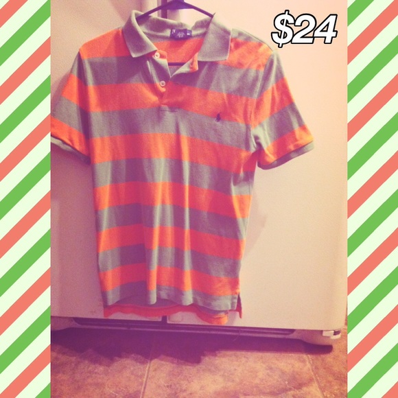 Orange and Green Polo