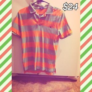 Orange and Green Polo
