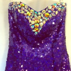 Prom dress royal purple size 4