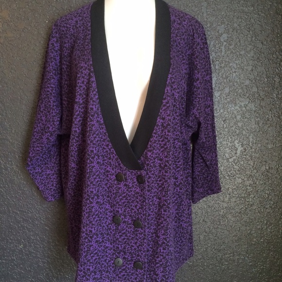 Purple & Black Blazer