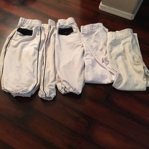 Baseball Pants Grey/White