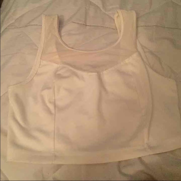 White crop top