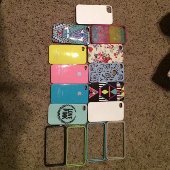 15 piece bundle! iPhone 4s cases!