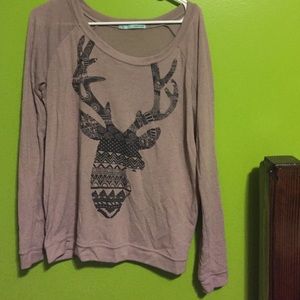 Aztec deer sweater